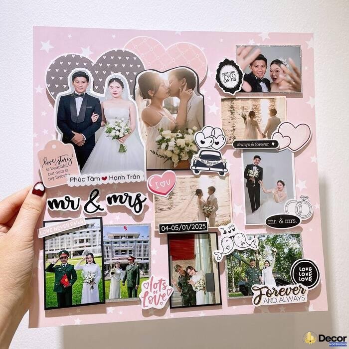 trang trí khung ảnh đám cưới