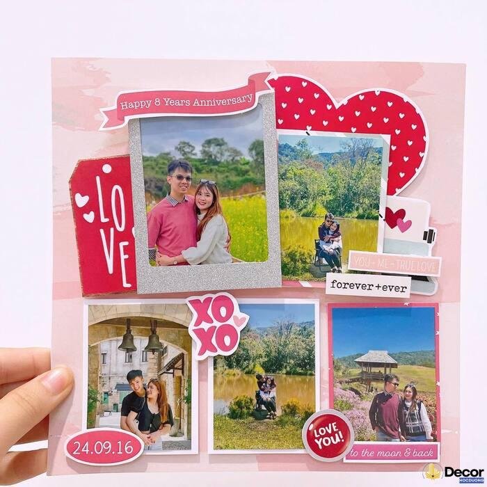 trang trí khung ảnh happy