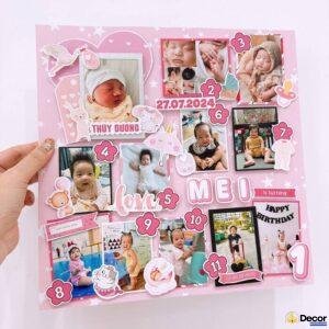 trang trí khung ảnh siêu cute