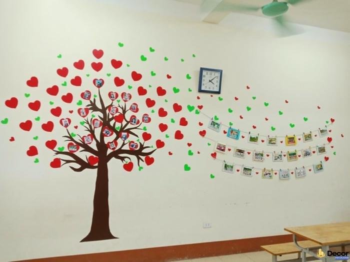 trang trí lớp học chủ đề tết