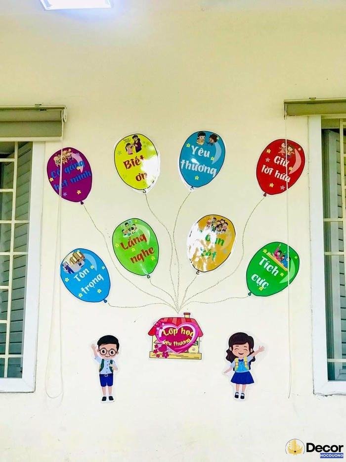 trang trí lớp học dễ làm