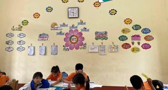 trang trí lớp học dễ thương