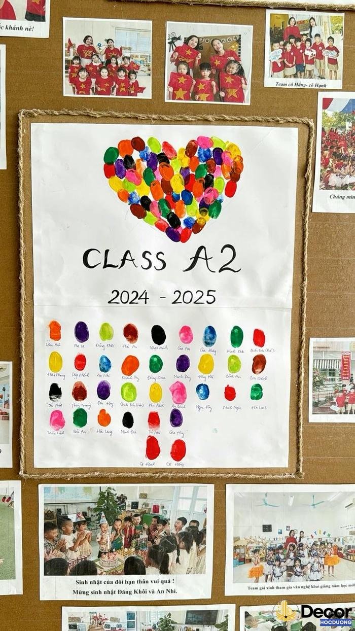 trang trí lớp học hạnh phúc cấp 2