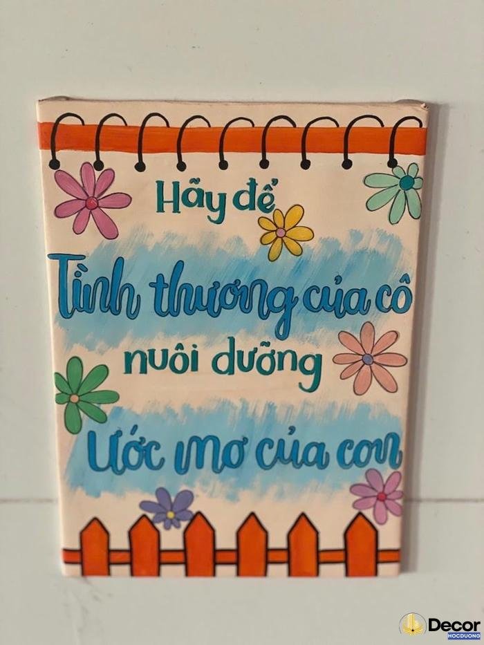 trang trí lớp học hạnh phúc cho mầm non