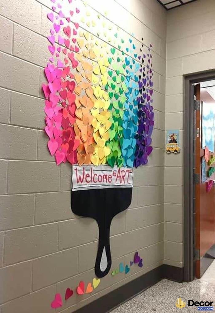 trang trí lớp học hạnh phúc steam