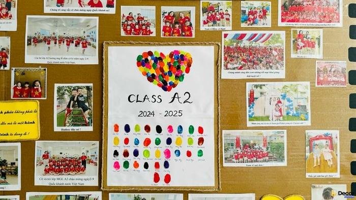 trang trí lớp học hạnh phúc thcs