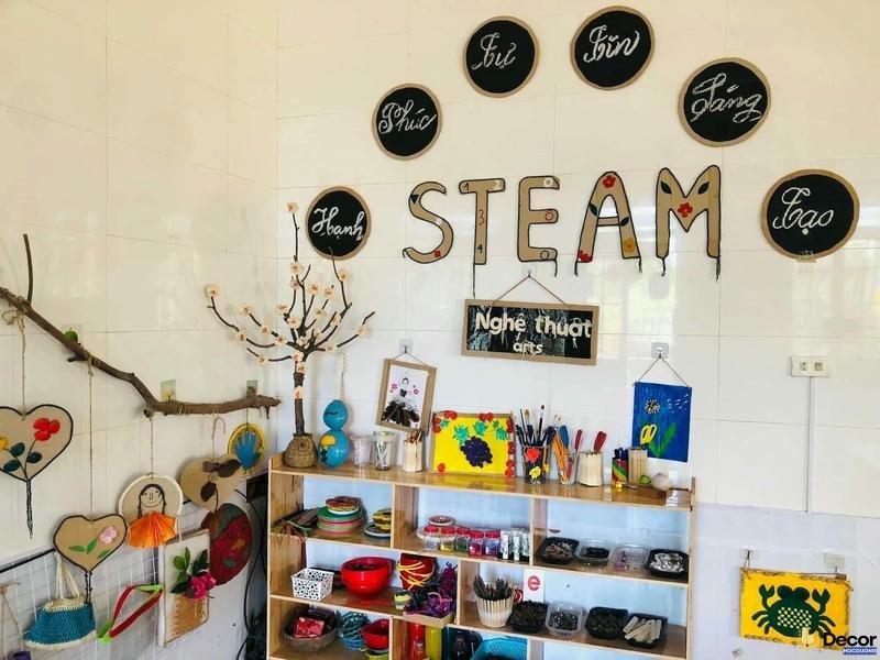 trang trí lớp học mầm non hd