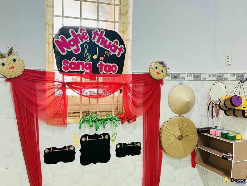 trang trí lớp học mầm non
