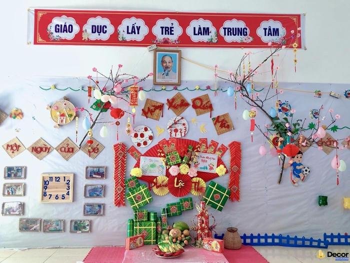 trang trí lớp học ngày tết ngọ mùi