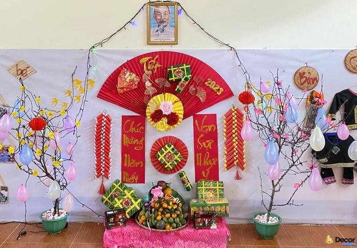 trang trí lớp học ngày tết nhâm tuất