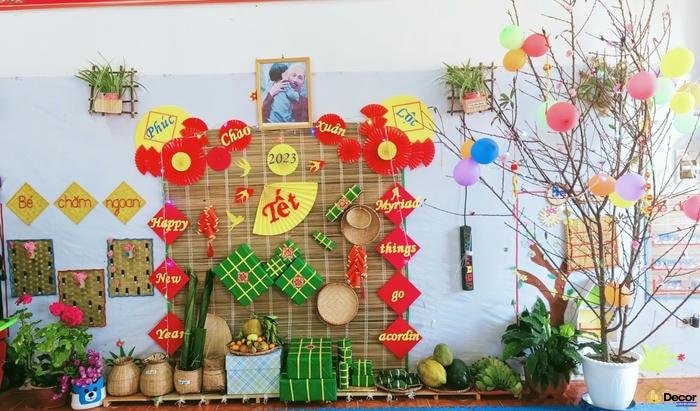 trang trí lớp học ngày tết nhân thìn