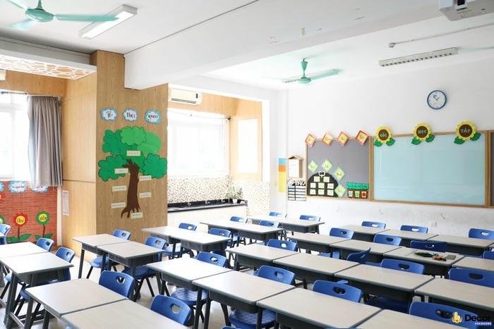 trang trí lớp học tiểu học dễ thương