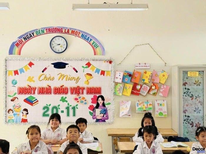90 + mẫu trang trí lớp học tiểu học sáng tạo đẹp nhất 2025