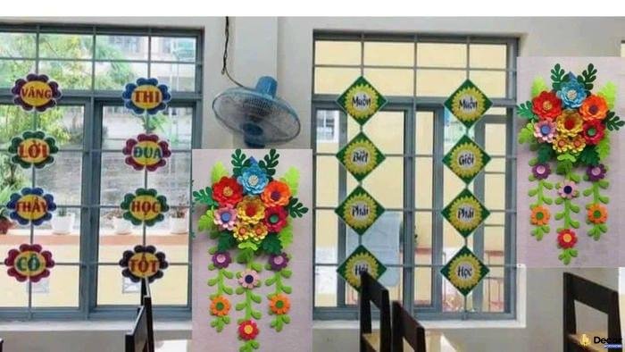 trang trí lớp học tiểu học