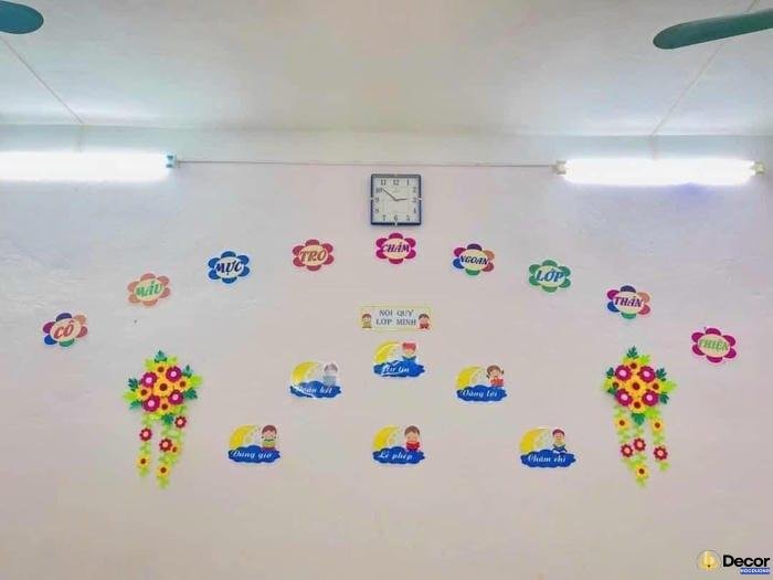 trang trí lớp học với ánh sáng