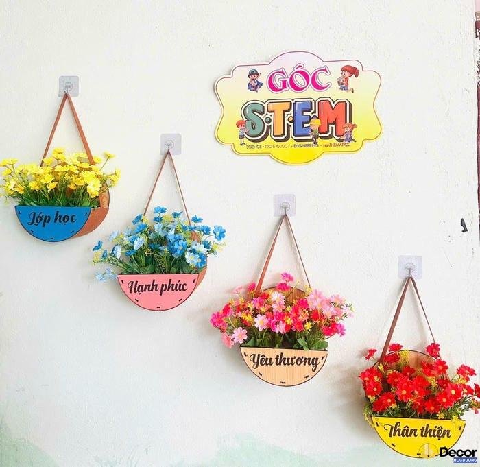 trang trí lớp học với góc học tập