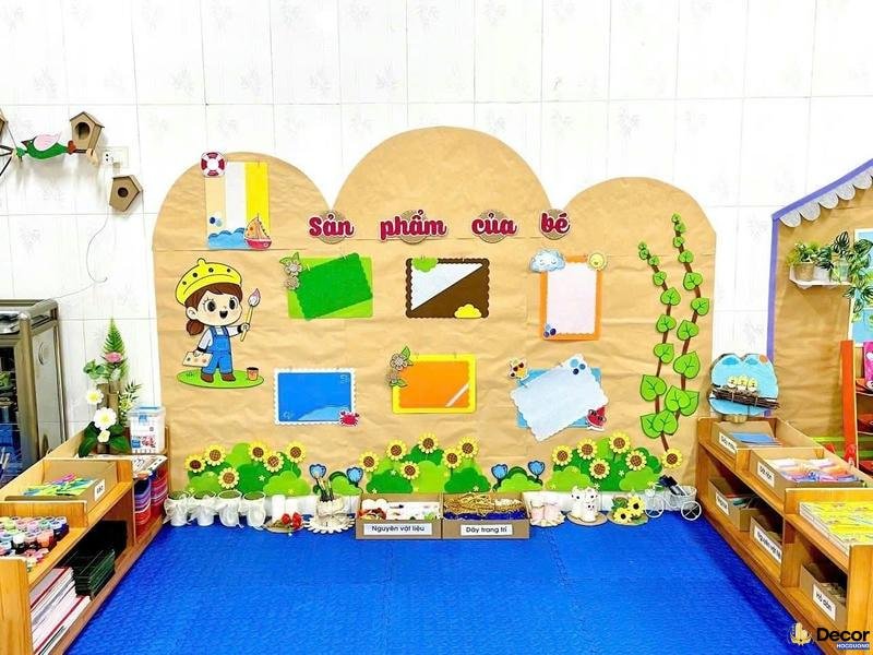 trang trí lớp mâm non