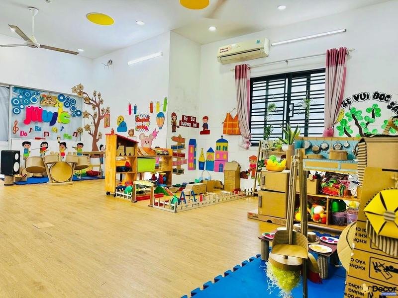 trang trí lớp mầm non theo stem