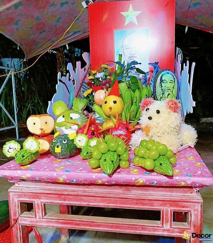 trang trí mâm ngũ quả cực đẹp