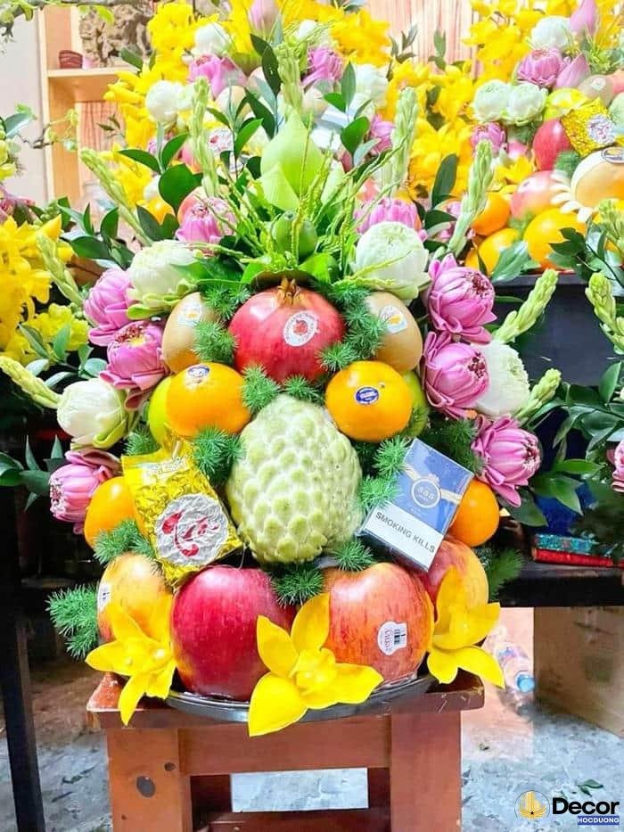 trang trí mâm ngũ quả nghệ thuật