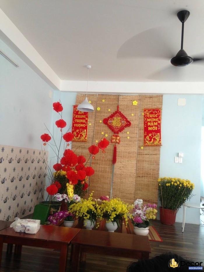trang trí mành tết ấn tượng