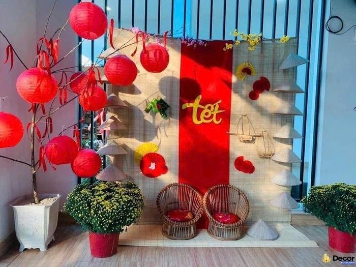 trang trí mành tết đậm chất Việt