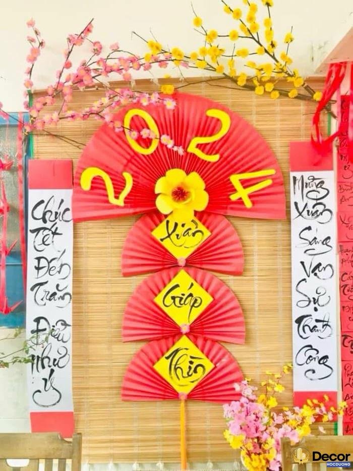 trang trí mành tết đẹp