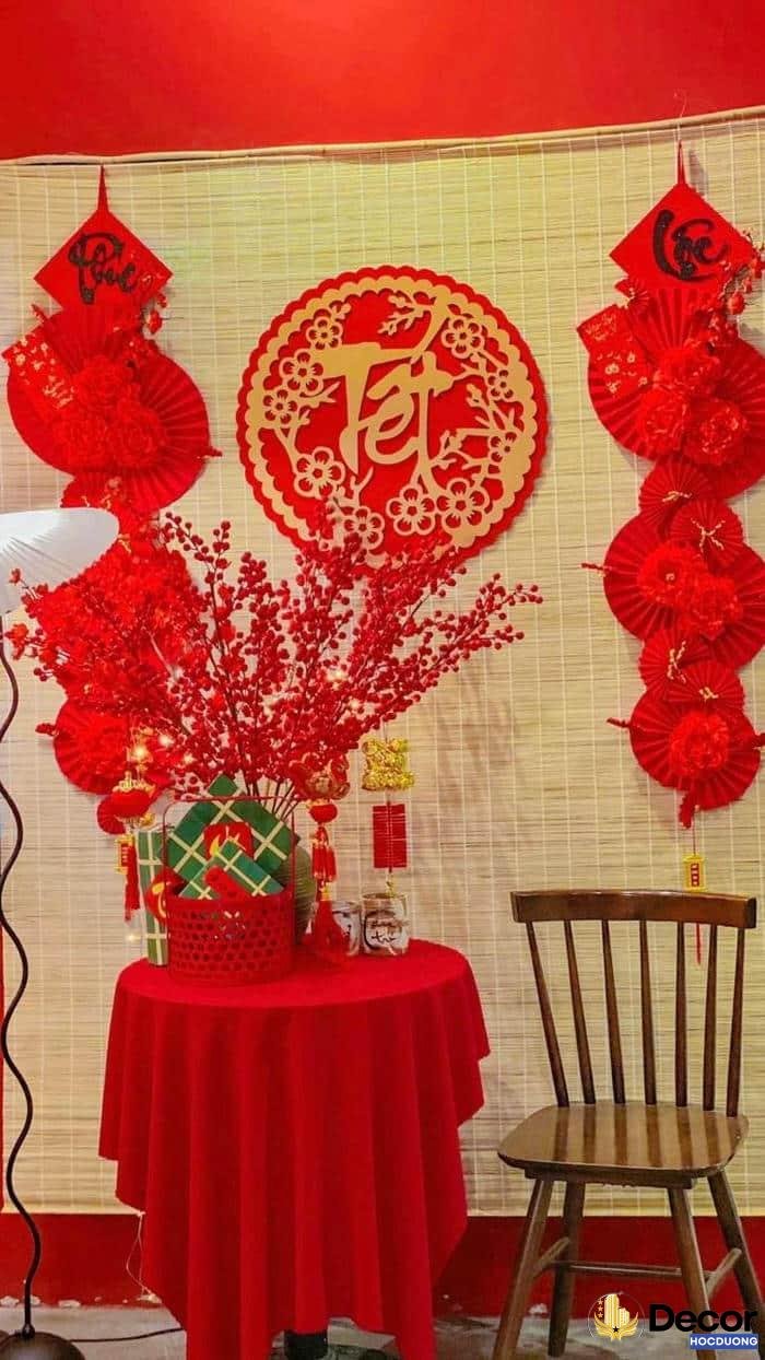 trang trí mành tết độc đáo