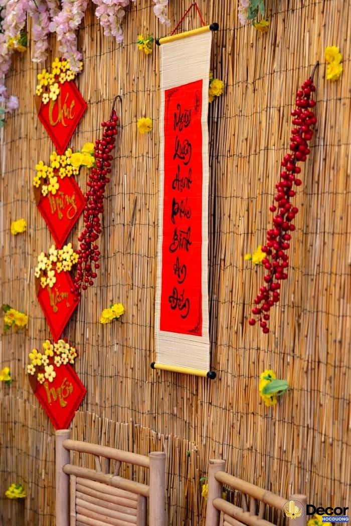 trang trí mành tết lễ hội