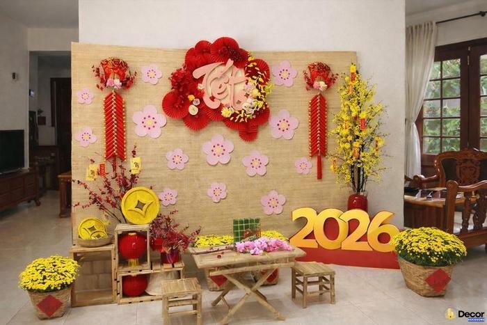trang trí mành tết nghệ thuật