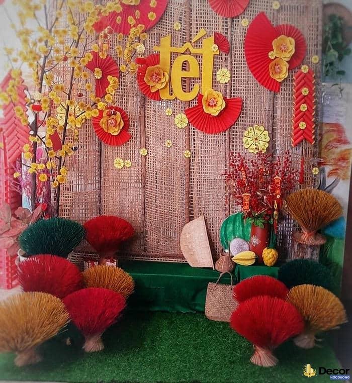 trang trí mành tết sáng tạo
