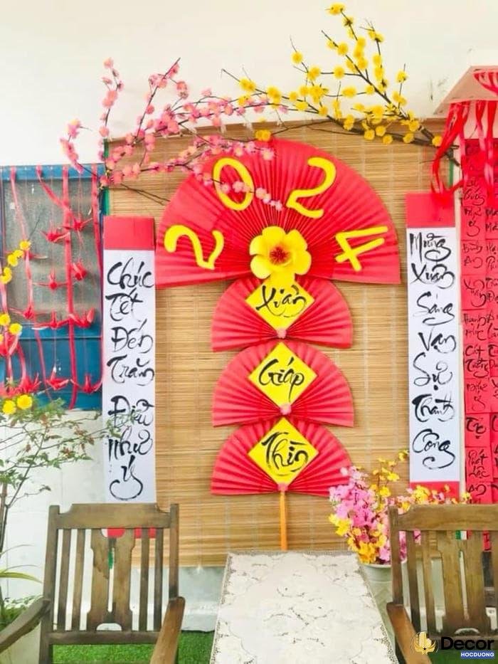 trang trí mành tết truyền thống