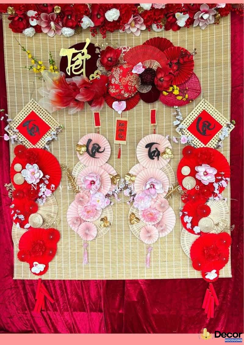 trang trí mành tre hiện đại