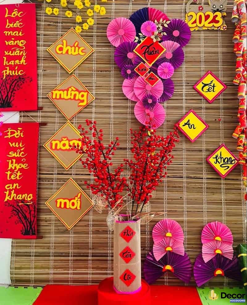 trang trí mành tre truyền thống