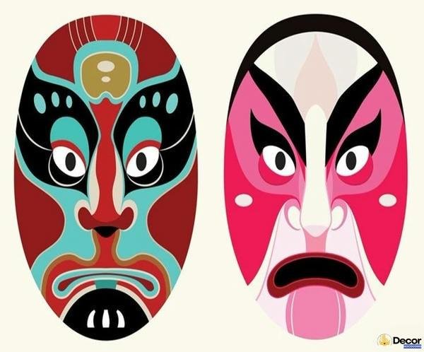 trang trí mặt nạ cổ đại