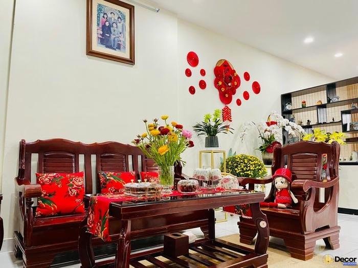 trang trí ngày tết bằng đèn lồng đỏ