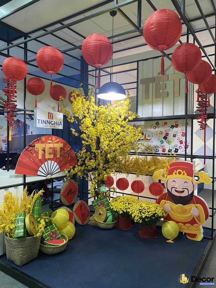 trang trí ngày tết bằng hoa đào