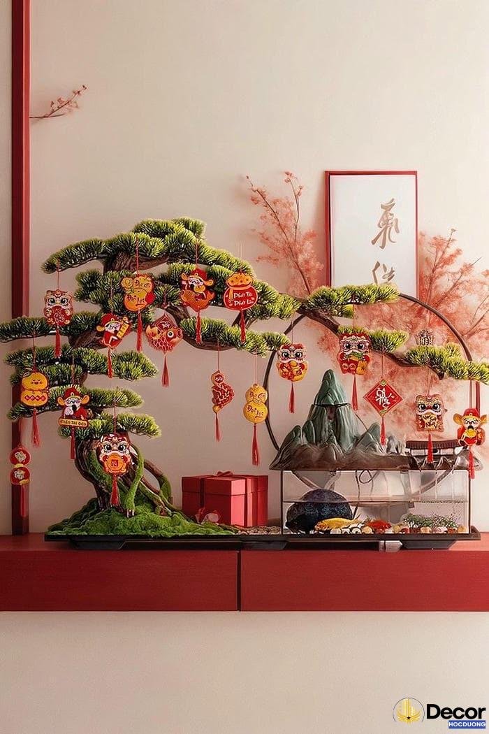 trang trí ngày tết sang trọng