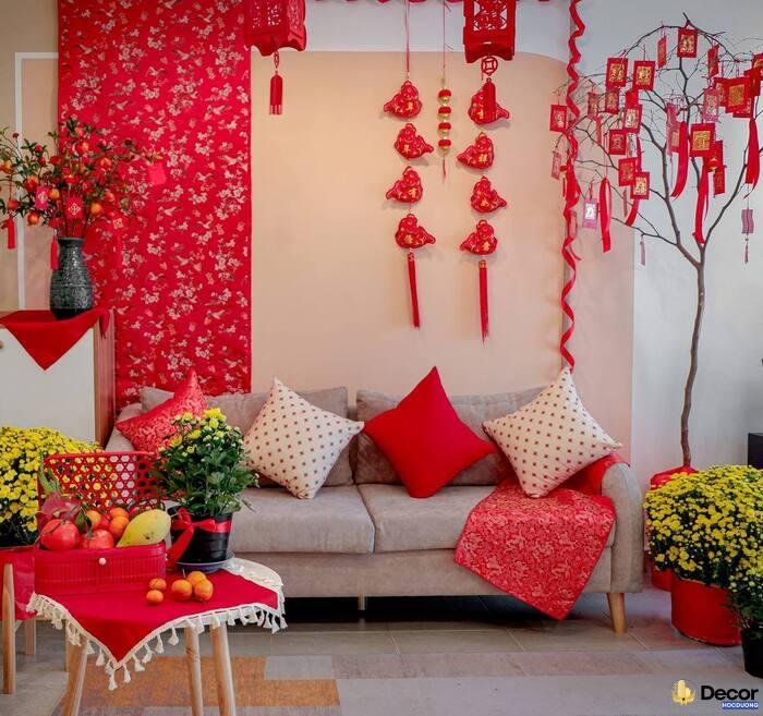 trang trí ngày tết xinh nhất