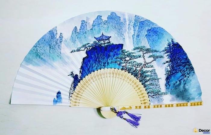 trang trí quạt thủ công