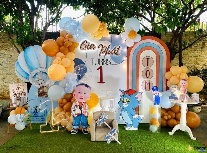 trang trí sinh nhật cho bé cute