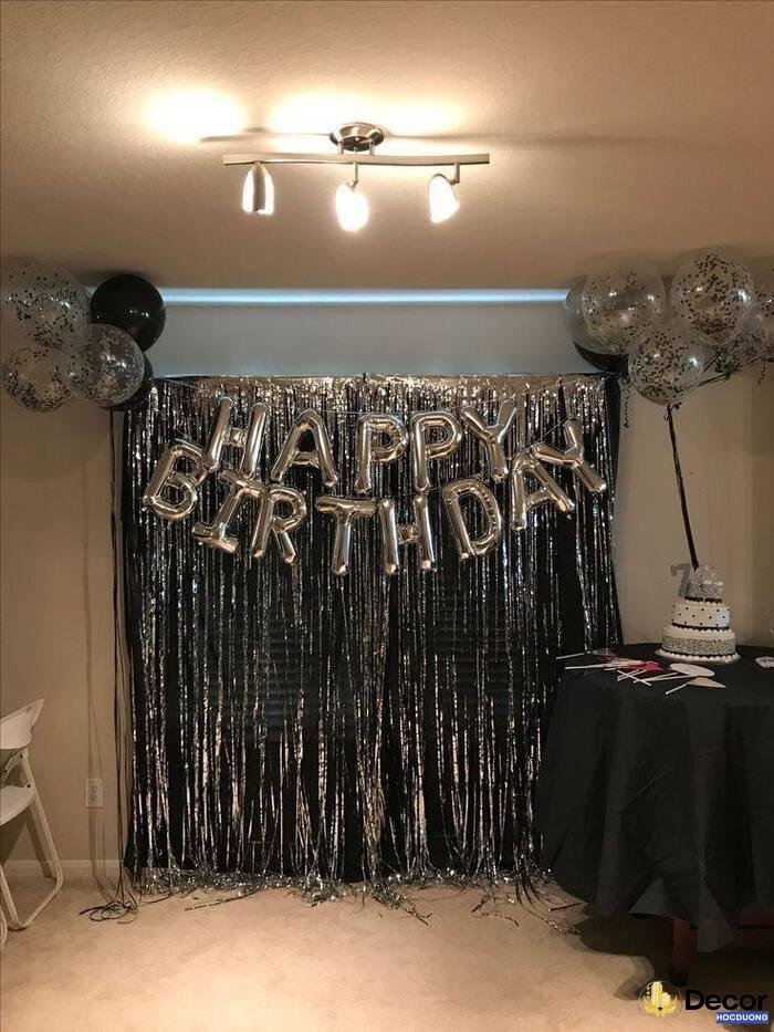 trang trí sinh nhật đơn giản sang chảnh