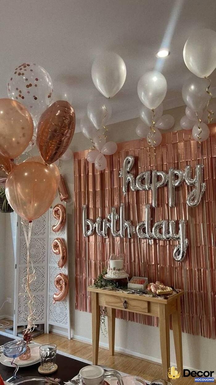 trang trí sinh nhật đơn giản sang