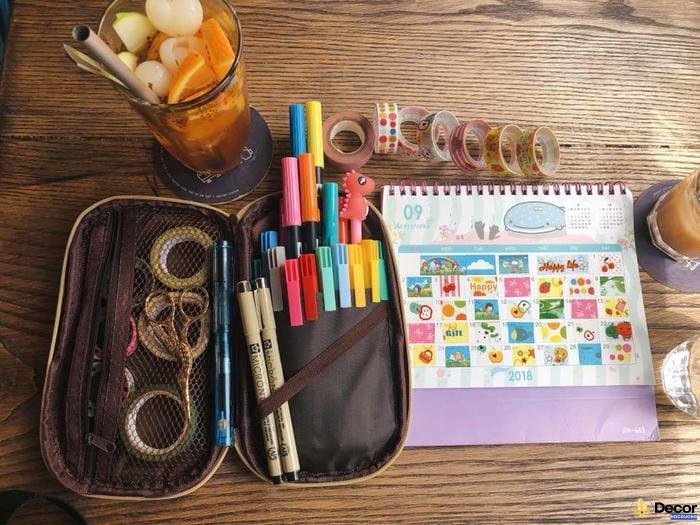 trang trí sổ tay dễ thương