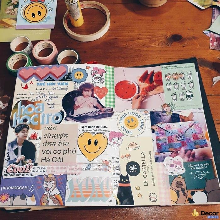 trang trí sổ tay ghi chép