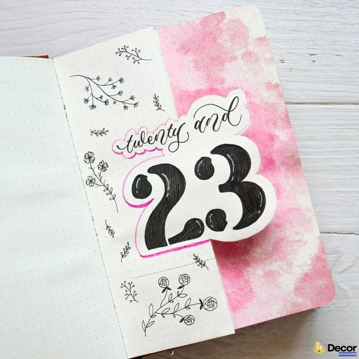 trang trí sổ tay học tập 23