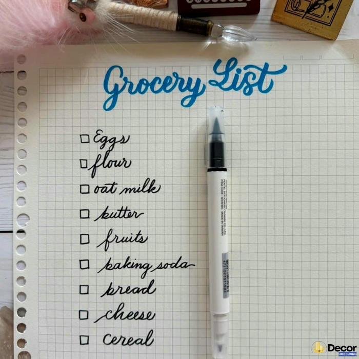 trang trí sổ tay học tập hd