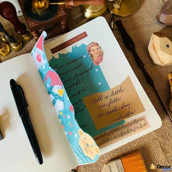 trang trí sổ tay học tập mới