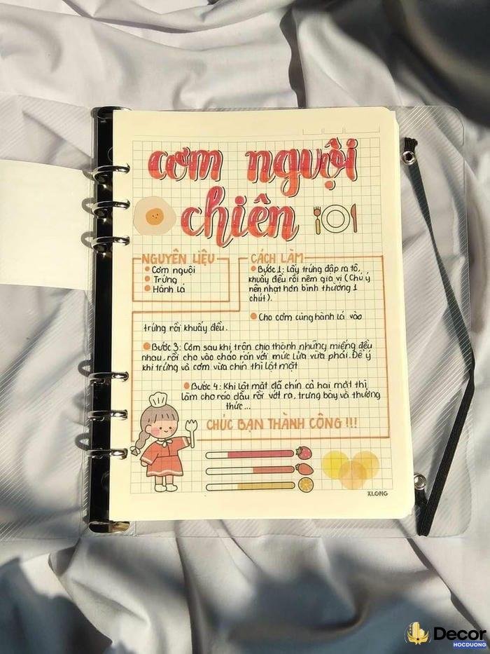trang trí sổ tay nghệ thuật