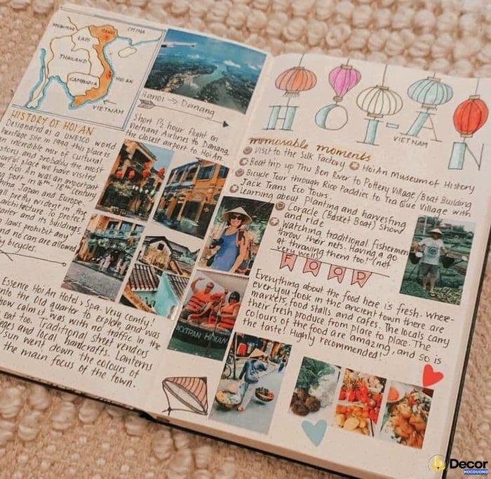 trang trí sổ tay theo tháng